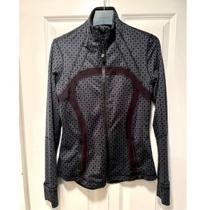 Lululemon Blue Patterned Zip Up